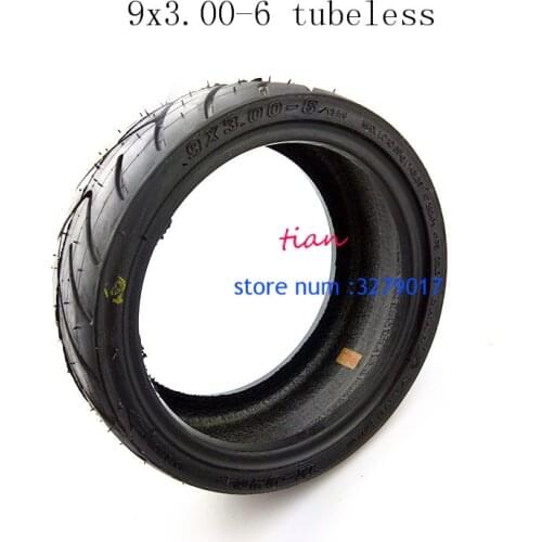 9X3.00-6 tubeless tire vacuum tire electric scooter torque car quality good wear resistant 9*3.00-6 tyre