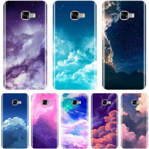 Case For Samsung Galaxy C9 C7 C5 Pro Soft Silicone Cloud Star Sky Aesthetic Back Cover For Samsung Galaxy C5 C7 C8 Phone Case