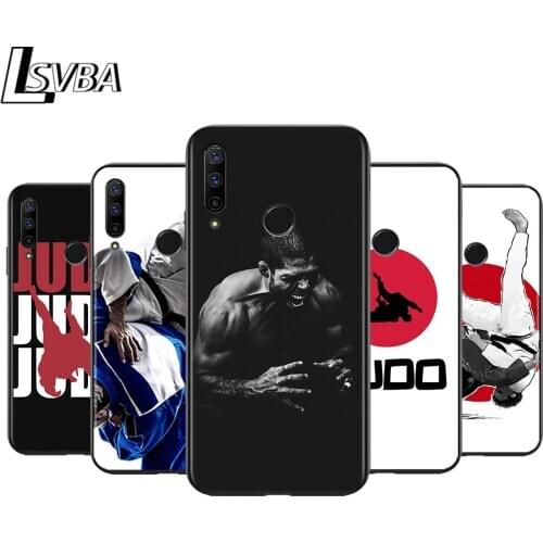 Black Soft TPU Cover Fashion Judo Sport for Honor 9X 9 Lite 8S 8C 8X 8A 8 2019 2020 7A 7S 7C Pro Phone Case