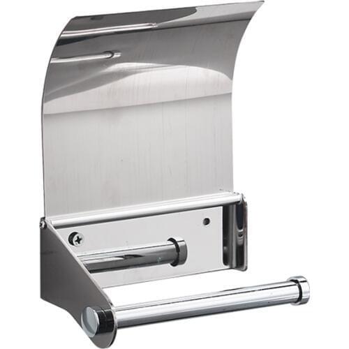 SmileMonkey Stainless steel covered toilet paper holders Bathroom paper towel holder bathroom waterproof roll holder