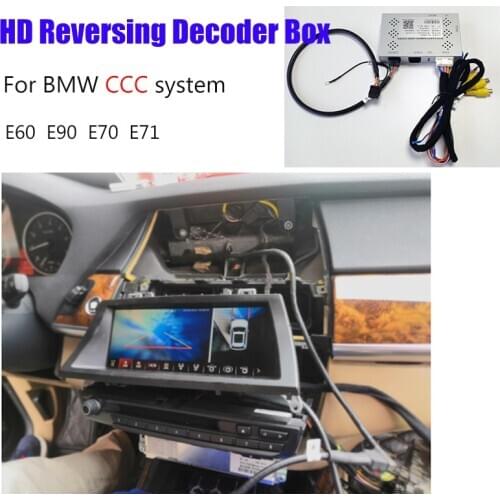 Rear Camera interface For BMW E60 E90 E70 E71 CCC System Original Display Improve Backup Parking camera Decoder 3 series X5 X6