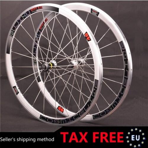 Road bicycle 700c 20/20H wheel aluminum alloy fixed gear 40mm knocking single speed bicycle fixie wheelset Carbon fiber tube hub