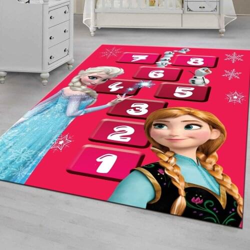 Elsa And Anna hopscotch2 Patterned Carpet ,Non Slip Floor Carpet,Teens Carpet,Turkish Rug