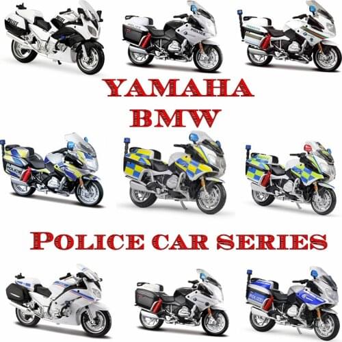 Maisto 1:18 BMW Yamaha Police motorcycle series Silvardo original authorized simulation alloy motorcycle model toy car