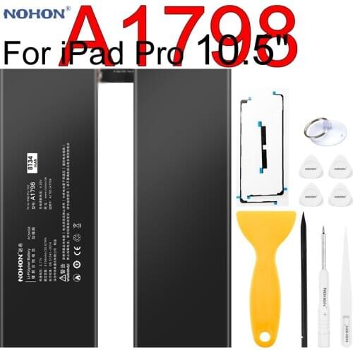 Nohon Battery For iPad Pro 10.5" A1798 iPadPro A1701 A1709 8134mAh Capacity Li-polymer Batteries For Apple iPad Pro 10.5inch New