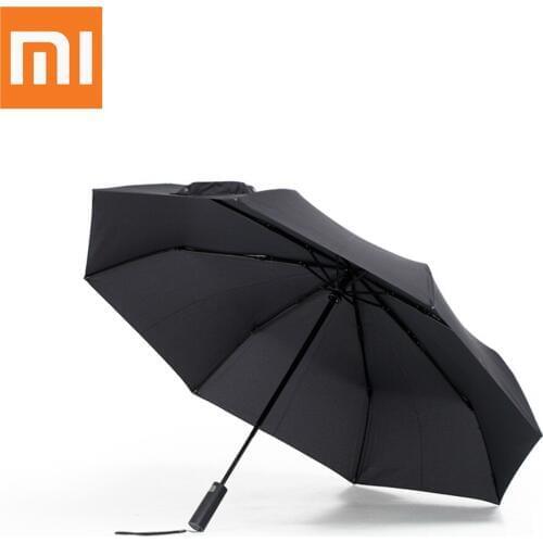 Original Xiaomi Mijia Automatic Sunny Rainy Bumbershoot Aluminum Windproof Waterproof UV Parasol woman Summer Winter Sunshade