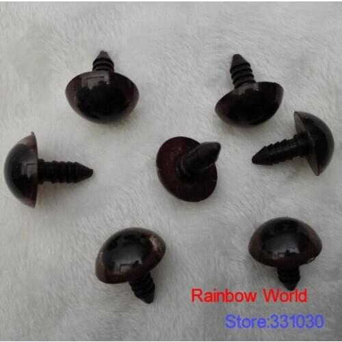 14mm Plastic round eyes Brown Safety Eyes For stuffed toy teddy Bear Animal Puppet Making Handmade DIY accessories 30 pairs/lot