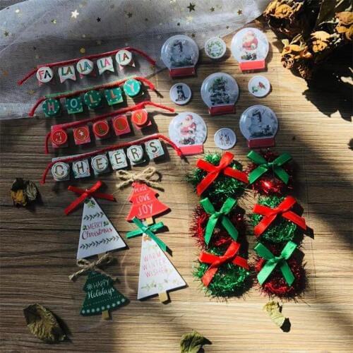 Christmas Decoration 3D Stickers for Scrapbooking Happy Planner/ DIY Crafts/ Card Making Decoration