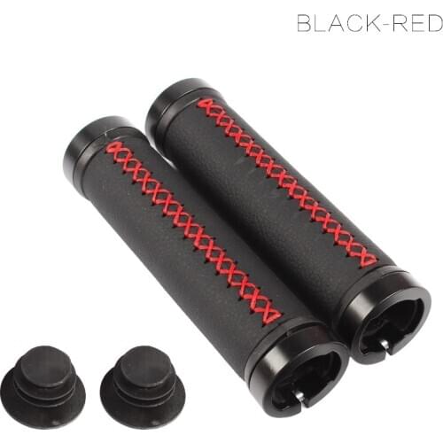 Mountain Bike Handlebar Grips Double Locker Handlebars Grips Leather Handlebars Grip Comfortable 13cm Depth Bicycle Accessories