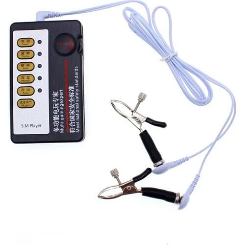 Electric Shock Vagina Anal Electric Stimulation Clitoris Stimulate Body Massage Nipple Adult Sex Toy For Couple