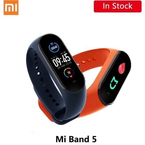 Xiaomi Mi Band 4/5/NFC Smart Bracelet Bluetooth 5.0 Waterproof AMOLED Screen Heart Rate Fitness Tracker Mi band For Android IOS