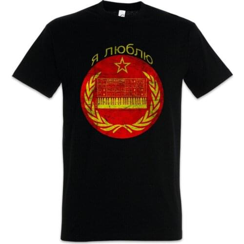 Soviet Synthesizer Union Audio LFO Sound Wave Electro DJ MC Sampler T-Shirt. Summer Cotton O-Neck Short Sleeve Mens T Shirt New