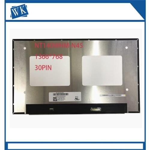 Pantalla LCD HD de 14,0 pulgadas pantalla LED matriz de Panel mate 1366x768 30 pines NT140WHM-N45 Dell Latitude 5400 5401 P98G0