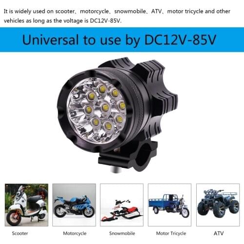 LED Headlamp Headlight Round 45W Work Light for Motorcycle Scooter