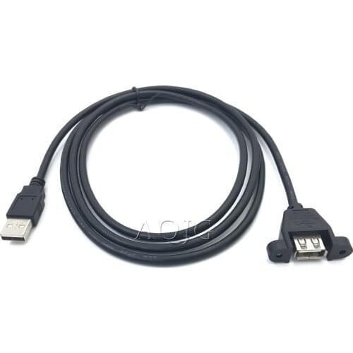 30CM USB 2.0 A Male to USB2.0 A Female Extension Molded Panel Mount Extention Port Cable USB 2.0 Male to Female Panel 1PC