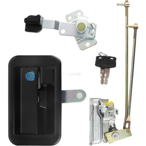 Excavator accessories For SANY SY 215 225 235 285-9 8S cab door lock assembly Inside and outside handle
