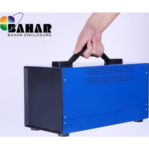Iron enclosures for electronics project box DIY junction box iron amplifier enclosure housing instrument case with handle