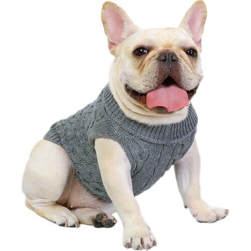 Pet Sweaters Classic Style Knitted Warm Sweater Winter Cold Weather Knit Vest For Puppy Small Dogs Dog Figure 8 Knitted Sweater