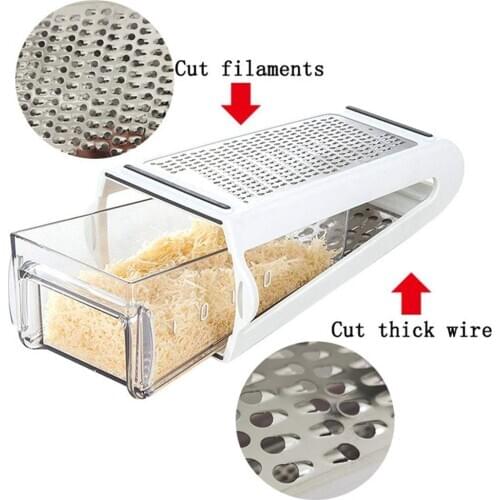 1 Pcs Kitchen Gadgets Double-sided Potato Cheese Slicer Butter Grater Cutter Stainless Steel Mill for Home and Kitchen Utensils