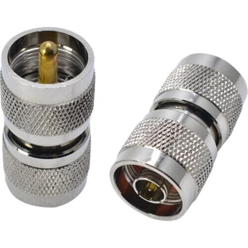 1pc RF coaxial coax N to UHF PL259 connector N male to PL259 UHF male Plug adapter Copper material