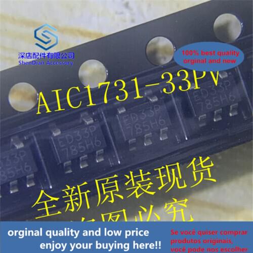 10pcs 100% orginal and new AIC1731-33PV AIC SOT23-5 silk-screen ED33P AIC1731 best qualtiy