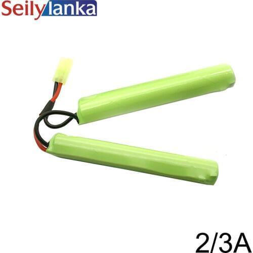 2/3A 1600mAh for Airsoft Mini AK series 9.6V Airsoft Guns Battery Pack Field shooting toy CS for Air Rifle ICS CA TM SRC JG G36