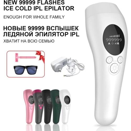 999999 Flashes 2020 New Laser Epilator Permanent IPL Photoepilator Hair Removal depiladora Painless electric Epilator Dropship