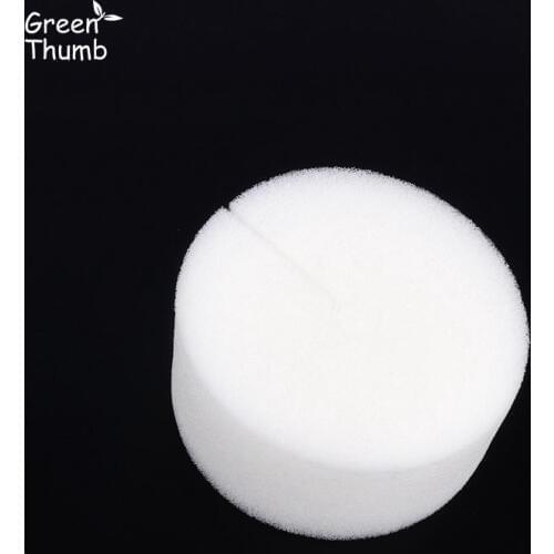 7pcs 95mm by 40mm White Rooter Sponge Transplanted Sponge Gardening Tools Soilless Planting Seedlings