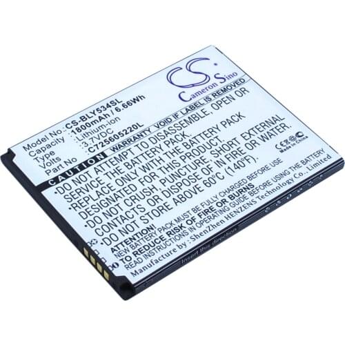 2021 Battery For BLU C725605220L Studio 5.0 HD,Studio 5.0 HD LTE,Y534Q 1800mAh / 6.66Wh