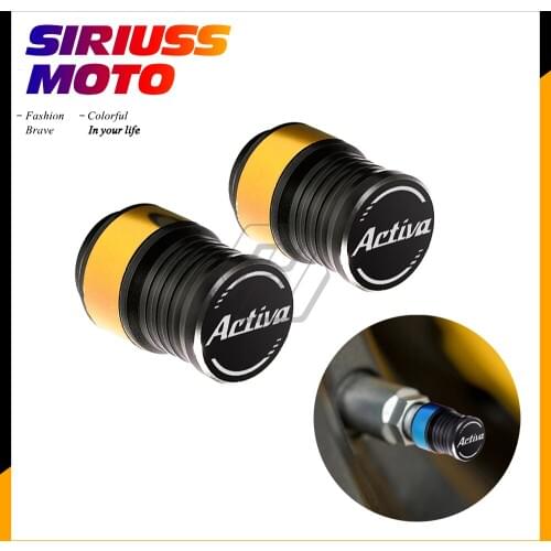 Motorcycle Accessories Wheel Tire Valve Caps Case for Honda Activa 125 Scooter Rim