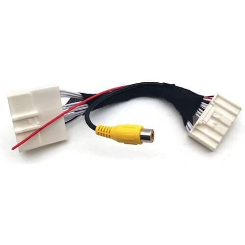 Car Rear View Camera RCA Video Convert Adapter For Nissan Qashqai Tiida Sunny X-Trail Treeano