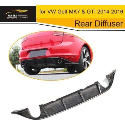 Car Styling Racing Rear Diffuser Lip Spoiler for VW Golf MK7 & GTI 2014-2016