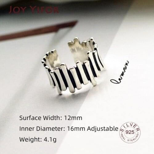 Creative 925 Sterling Silver Rings For Women Couples Vintage Irregular Handmade Anillos Jewelry Party Accessories Gifts