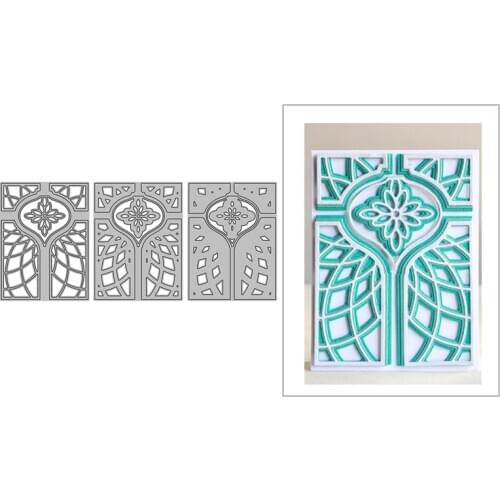 2020 New Layered Frame Arc Stripe Flower Metal Cutting Dies for Scrapbooking and Card Making Decorative Embossing Craft No Stamp