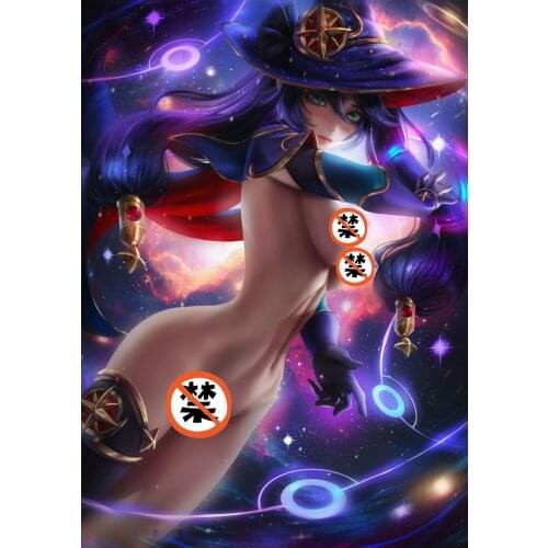 Print silk or canvas video games genshin impact sexy girl art poster 16x24 24x36 inch custom living room bedroom hanging picture