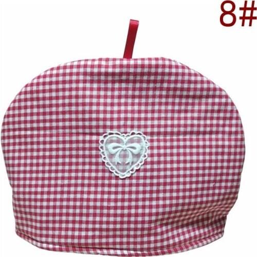 Red Grid Simple Cotton Home Teapot/ Tableware Keep Warm / Anti-Scald Insulation / Dust-proof Cover
