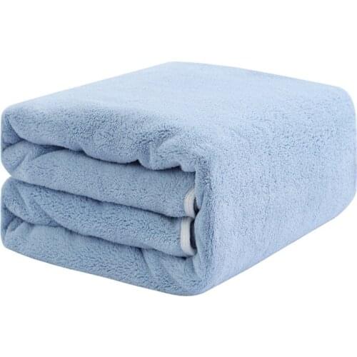 Drop Shipping Coral Velvet Bath Towel Bathroom Solid Kids Microfiber Beach Towel for Adult Beach Mat toalla 105*105cm