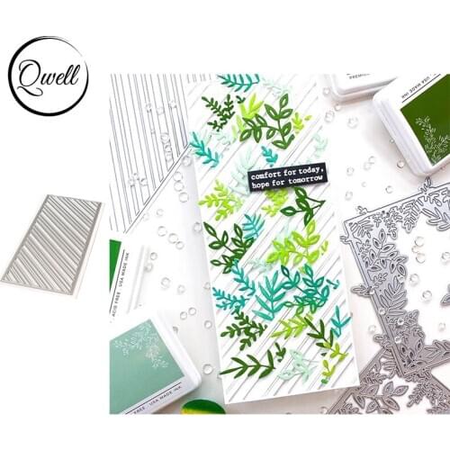 QWELL Rectangle Hollow Border Frame Metal Cutting Dies for Scrapbooking and Card Making Paper Embossing Craft New 2020 die cuts