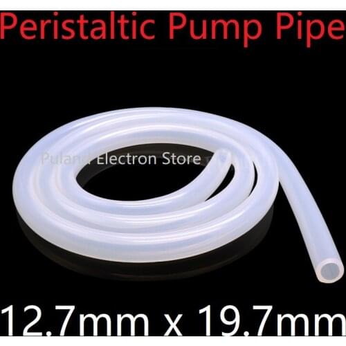 Peristaltic Pump Silicone Hose 12.7x19.7 Transparent ID 12.7mm x 19.7mm OD Thickness 3.5mm Food Grade Soft Flexible Pipe Tube