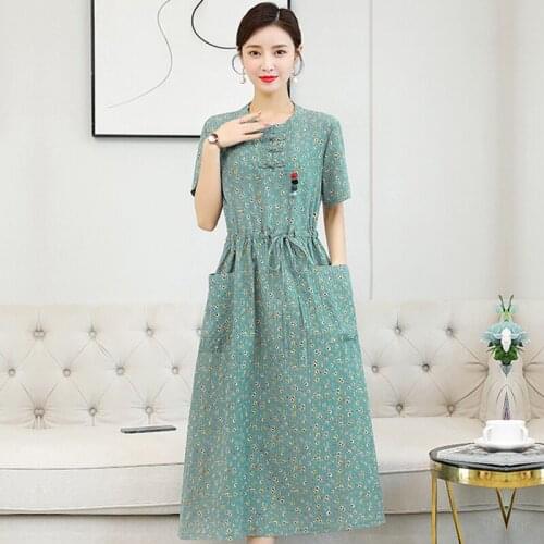 Летние платья из льна Smiao China At AliExpress