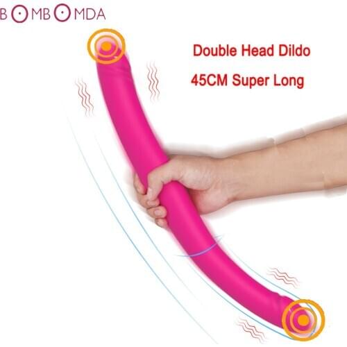 Super Long Dildo Vibrator for Women Strapless Strapon Vibrator for Lesbian Double Penetration Dildo Sex Shop for Couple Vibrator