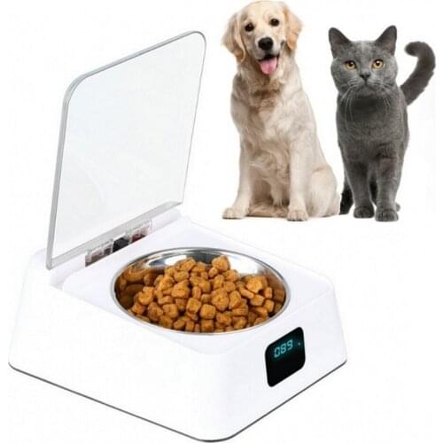 5G Smart Cat Dog Food Bowl Infrared Sensor Automatic Opening Cover Moisture-proof Anti-mouse Odor-resistant Pet Feeder Dispenser