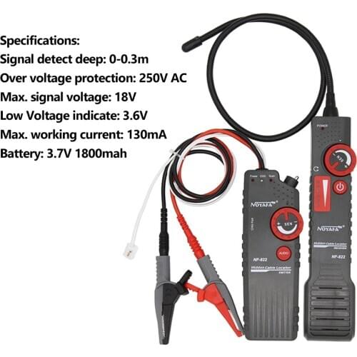 YOUYSI Noyafa NF-822 Multi-Function Line Finder 220V Network Cable Tester NF-819 NF-820 NF-823