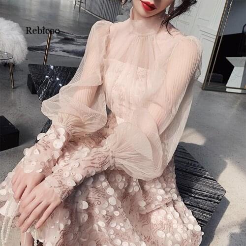 Annual Meeting Super Fairy Birthday Party Dress Women Lace Sequins French Dress Usually Wear Party Evening Vestidos S-2XL