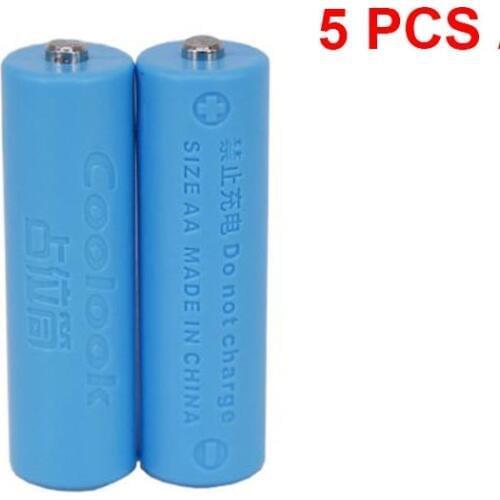 5Pcs Universal 14500 AA Size Dummy Fake Battery Case Shell Placeholder Cylinder Conductor Use with Rechargeable Batteries