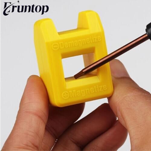 1PCS Yellow Screwdriver Magnetization Rring Screw Driver Magnetizer Demagnetizer