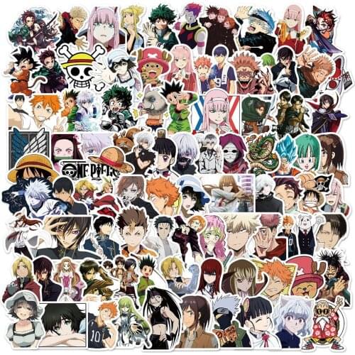 10/30/50/100Pcs Haikyuu!!/My Hero Academia/Jujutsu Kaisen Stickers Graffiti Laptop Phone Anime Character Car Styling Decal
