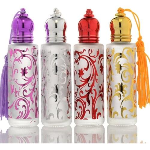 500pcs 5ml Bronzing Travel Portable Tassels Ballpoint Perfume Bottle 10ml Refillable Glass Spray Perfume Vials new