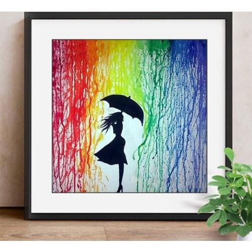 Diamond Painting Scenic Full Square Mosaic Silhouette 5D DIY Diamond Embroidery Cross Stitch Rhinestones Decor Home
