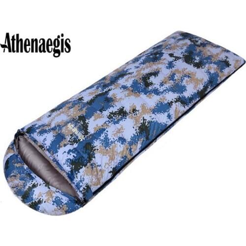 Athenaegis Camouflage White Duck Down 2200g/2500g/2800g/3000g Filling Adult Breathable Waterproof Sleeping Bag
